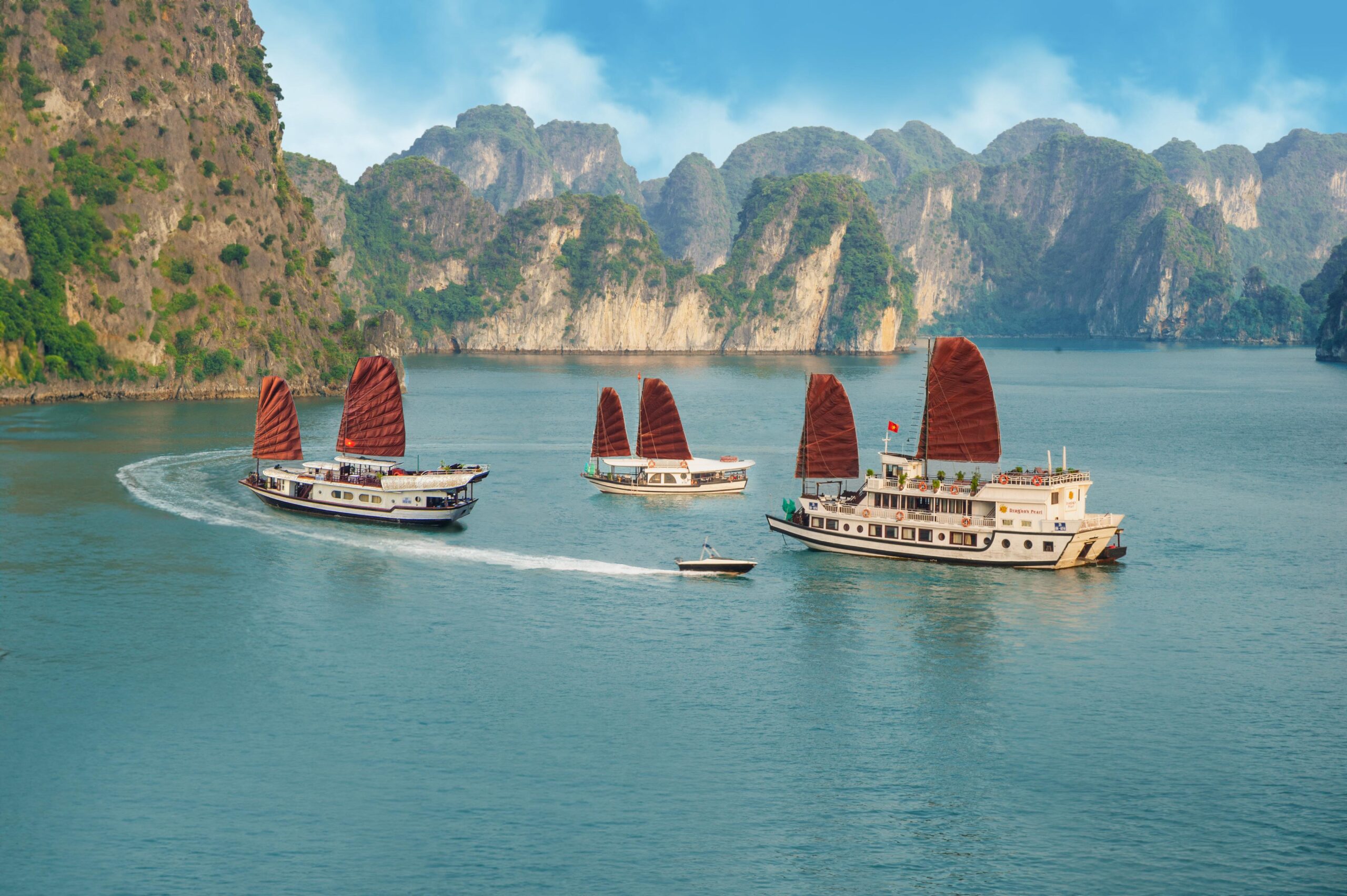 A junk boat cruise is a must-do experience when visiting Ha Long Bay