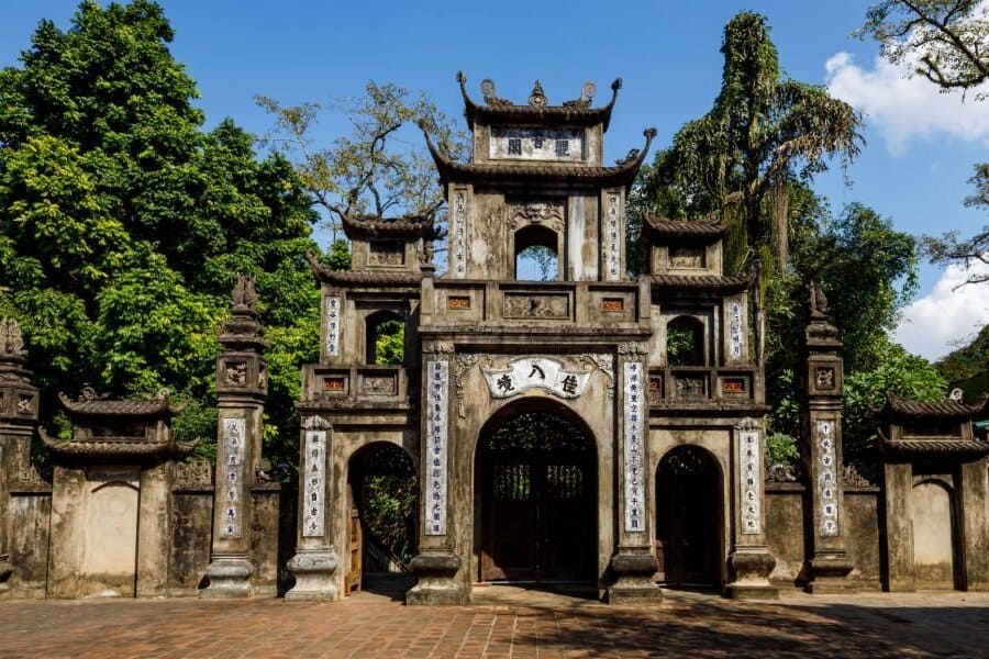 Historic temple and cultural architecture in Vietnam