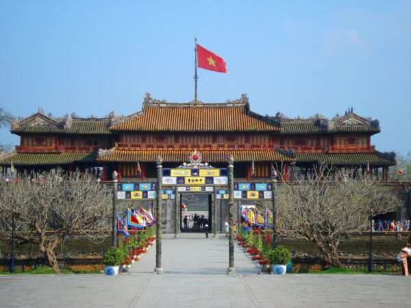 Hue Imperial Citadel and ancient royal architecture in Vietnam