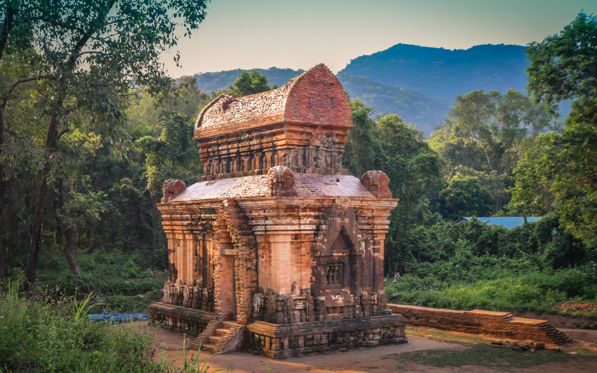 Champa temple ruins are one of the famous tourist destinations in Vietnam