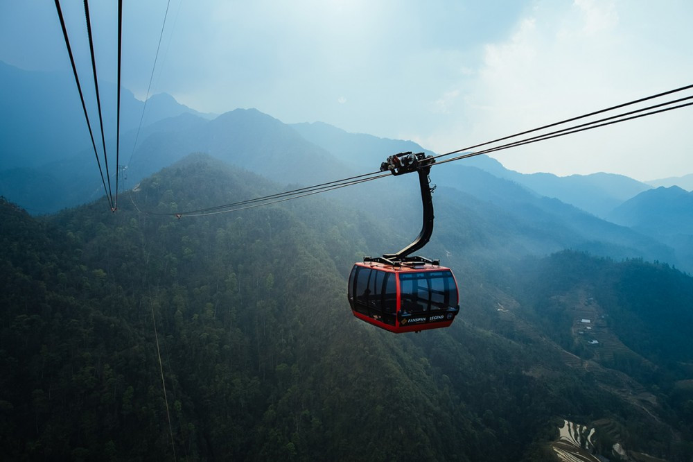 The Fansipan cable car is also a must-try experience for tourists