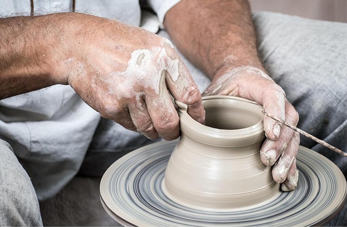 Experience traditional pottery making.
