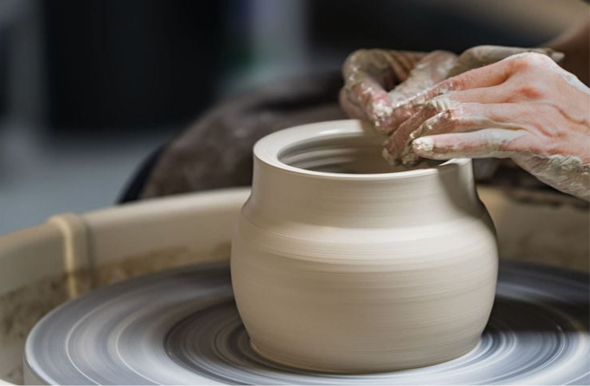 Learn about clay and traditional pottery techniques